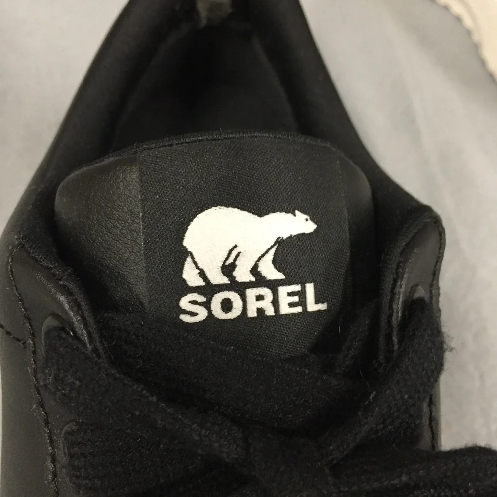 Sorel Out N About III Low Waterproof‎ Sneakers Black Sea Salt NL5139-010 USA 8